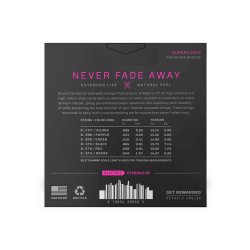 D'Addario XTE0942-3P, Strenges�t til elektrisk guitar, XT Coated, 009-042, 3-pak